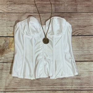 Vintage Dominique White Corset/Bustier Size 36B
